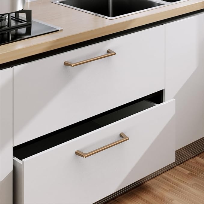 10 Pack Champagne Bronze Cabinet Pulls 5 Inch Kitchen Cabinet Handles Cabinet Hardware Kitchen Handles for Cabinets Cupboard Handles Dresser Pulls Drawer Handle