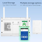 Kittyhok Wireless Security Camera System Outdoor with Monitor | 4pcs 2K Dual Lens PTZ Security Cameras, 10x Mixed Zoom, Auto Tracking, Human Detection, Spotlight | 10CH NVR with 10" Monitor, 500GB HDD