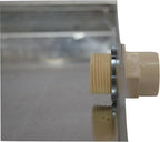 26GA Galvanized Drain Pan W/Connector & Hole- Rust-Free Made for Electric Water Heater & Air Conditioning Units Protects Floor from Water Damage, 30" x 32" x 2"