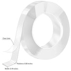 Nano Strong Mounting Adhesive Tape Double Sided Tape Heavy Duty Removable Clear Two Sided Double Stick Wall Tape 0.78in*10ft