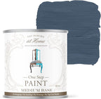 AMY HOWARD AT HOME Chalk-Based One Step Paint for Furniture, Cabinetry, Decor, Finish, and More | No Stripping, Sanding, or Priming | Medium Base | 32 Ounce | Lakai Blue