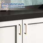 JOY DECOR Cabinet Pulls – 5 Inch Hole Center, Antique Brass, 5 Pack, Zinc Alloy Cabinet Handles for Drawers & Cupboard – Vintage Style Hardware for Kitchen, Bathroom, Dresser, Furniture Makeover