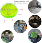 Bubble Spirit Level 66MM Degree Marked Surface Circular Level Bubble Measuring Layout Tools