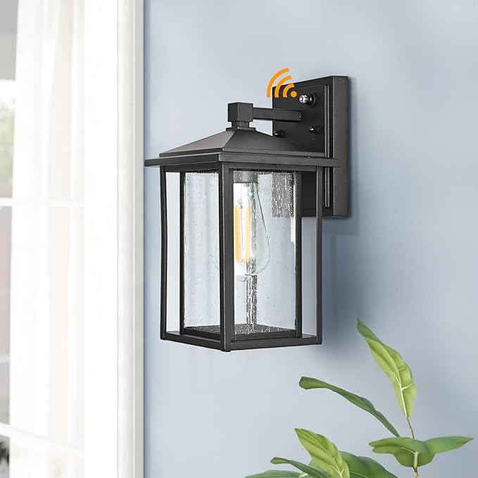 Outdoor Wall Lights Dusk to Dawn Porch Lights Outdoor Wall Sconce Dusk to Dawn Porch Light Fixture Aluminum Waterproof Farmhouse Sconces for Outside Patio House 2 Pack