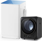 Auertech Portable Washer and Dryer Combo Set, 12 lbs Portable Clothes Dryers, 6 Drying Modes, 18 lbs Fully Automatic Washing Machine, 7 Wash Cycles, Compact Washer and Dryer for Apartment, RV, Dorm