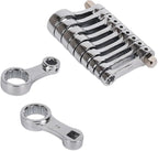 9-Piece Torque Adapter Set - 12-Point Box End Torque Adapter Extension Set - 3/8-Inch Drive for Hard to Reach Places - Includes 3/8", 7/16", 1/2", 9/16", 5/8", 11/16", 3/4", 13/16", 7/8"