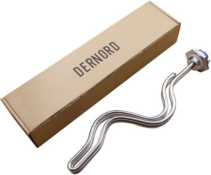 DERNORD 240V 5500W Ripple Water Heater Element Screw-In Lime Life - Ultra Low Watt Density
