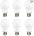 Linkind A19 LED Light Bulbs Dimmable, 40 Watt Equivalent, E26 Base, 2700K Soft White, 5W 450 Lumens CRI80+, 120V, UL Listed FCC Certified, LED Lights for Bedroom Living Room Home Office, 6 Packs