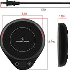 Coffee Mug Warmer Fast Heating, Auto Shut-Off, for Desk. 3 Temp Settings & 2-12H Timer. Keeps Beverages/Coffee Warm. Ideal Coffee Gift, for Offices,Travel & Corporate Gifts.