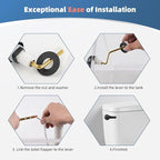 iFealClear Universal Metal Toilet Tank Flush Lever Replacement, Side Mount Toilet Handle Replacement Kit, Solid Brass Toilet Trip Lever Fits Most Toilets, Stainless Steel Chain, Oil Rubbed Bronze