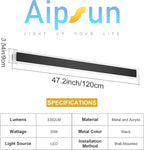 Outdoor Lights 2 Pack,Modern Outdoor Wall Light Fixture Long Strip LED Wall Sconce IP65 Anti Rust Warm Light 3000K Exterior Wall Mount Lights for Entrance, Hallway, Garage, Porch