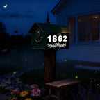 Reflective Mailbox Numbers 4 Inch (0-9) for Outside House Address Number Stickers for Mail Box White Self-Adhesive Stickers-Waterproof and UV Resistant Signs, Door, Address Farmhouse Decor(6 Sets)