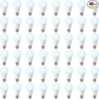 48 Pack LED Light Bulbs 100 Watt Equivalent, A19 5000K Daylight, 1500 Lumens, E26 Base, Non-Dimmable, 13 Watt Energy Efficient LED Bulbs for Home Lighting