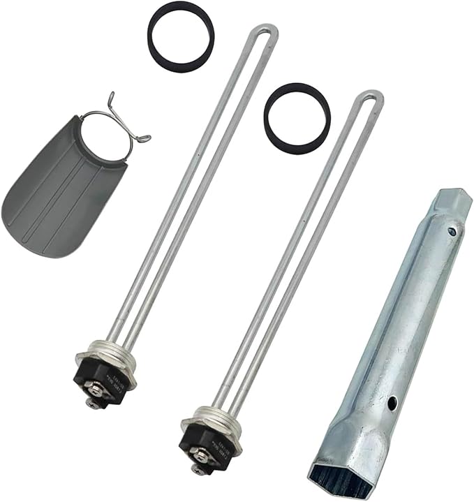 Water Heater Elements, 2 PCs Pack 4500W/240V, The Pack Including Element Wrench and Element Quick Change Tool, Fits Most Models of Dual Element Eletrical Water Heaters