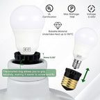 E26 to E17 Light Socket Adapter, Medium Screw E26 to Intermediate E17 Bulb Socket Adapter Converter, UL Listed (Black, 8)