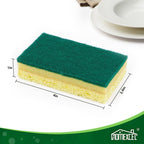 HOMEXCEL Sponges Kitchen 12pcs, Heavy Duty Sponges for Dishes, Scrub Cleaning Sponge for Non-Coated Cookware, Dishes, Pots, Pans, Dual Sided Dish Sponge for Kitchen, Household, Bathroom and More
