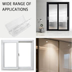 Sliding Door Lock Window Locks - 4-Pack, Childproof Sliding Glass Door Stopper, Home Security Door Lock、Patio Door Lock for Child Proof (Clear-4 Pack)