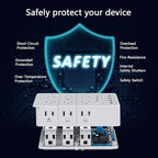 Surge Protector Nikleb 2-Pack, Multi Outlet Plug with 4 USB, Wall Charger Box Multiports Total 4.8A, Electrical Outlet Splitter, Plugs for Outlets Wall Mount, USB Power Adapter Low Profile