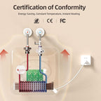 Electric Mini Tank Water Heater-4 Gallon Under Sink Instant Hot Water for RV, Camper, Kitchen, Food Truck, 120V 1500W, Wall or Floor Mounted