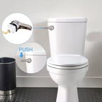 iFealClear 2 Pack Toilet Handle Kit, Universal Front Mount Tank Flush Lever, Solid Brass, Brushed Nickel