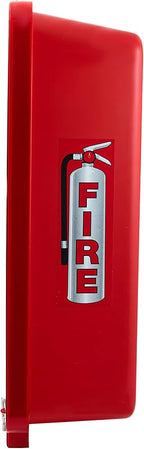 Fire Extinguisher Cabinet Fire Extinguisher Box Outdoor Fire Cabinet Mounted Fire Extinguisher Cabinet Fire Extinguisher Cover (Red with Clear Pull-Cover, Rx350, Plastic, 10 Pounds, 2, AKA1)