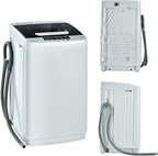 FUTADA Full Automatic Washing Machine, 2 in 1 Portable Laundry Washer, 8.8 Lbs Washer & Dryer Combo w/Built-in Barrel Light, LED Display, Energy Saving Top Load Washer for Camping, Apartment, Dorm