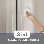 Swanky Stainless Steel Cleaner Wipes Bundle - Grime & Grease Remover Kitchen Cleaning Supplies - Clean & Shine for Stove, Refrigerator, Sink, Oven & Appliances - Soft Wipes (30 Ct) & Canister (50 Ct)