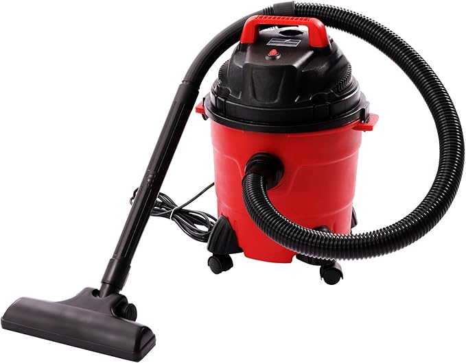 4 Gallon Wet Dry Shop Vac, Powerful Suction Shop Vacuum with Attachments, Portable Heavy-Duty Shop Vacuum 3 in 1 Function for House, Garage & Workshop