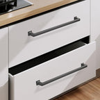 COTYKILEY 6 Pack 10 Inch(256mm) Matte Black Rectangular Kitchen Cabinet Pulls