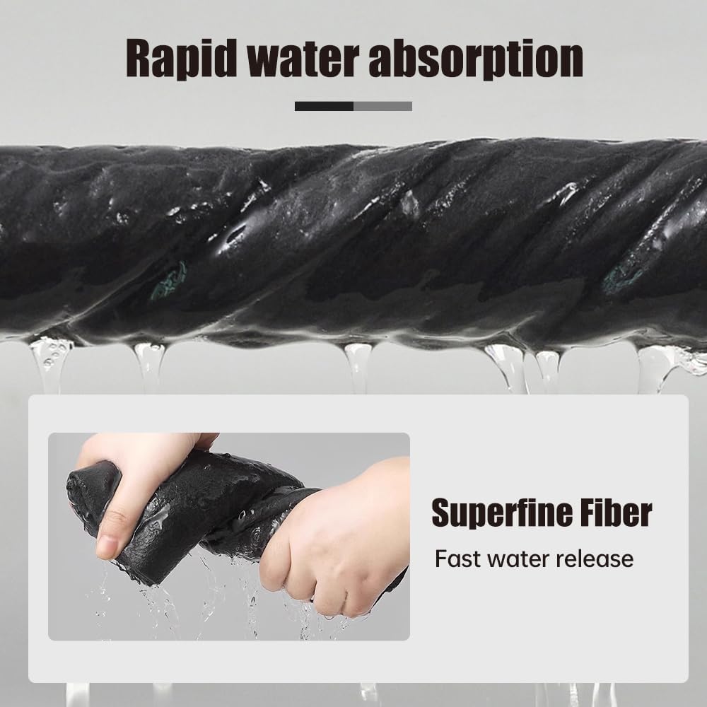 Thickened Magic Cleaning Cloth, 2026 New Reuseable Streak Free Microfiber Cloth Magic Fiber Microfiber Cleaning Cloth, Multipurpose Miracle Rags for Kitchen, Window, Glass, Cars (15pcs, 8x12 in)