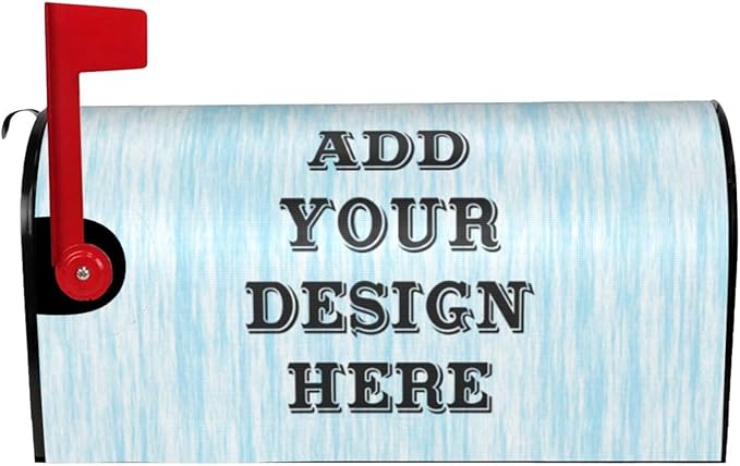 Personalized Mailbox Covers Custom Picture/Photo/Text Magnetic Standard Size Mailbox Wraps Post Letter Box Cover for Garden Yard Outdoor Decorations-12