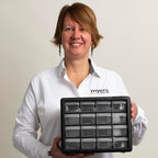 Akro-Mils 16-Drawer Plastic Drawer Storage Cabinet for Garage Organization, Beads, Makeup Organizer, Building Bricks Storage, Teacher Toolbox, 10-1/2" W x 6-1/2" D x 8-1/2" H, 10116 Black