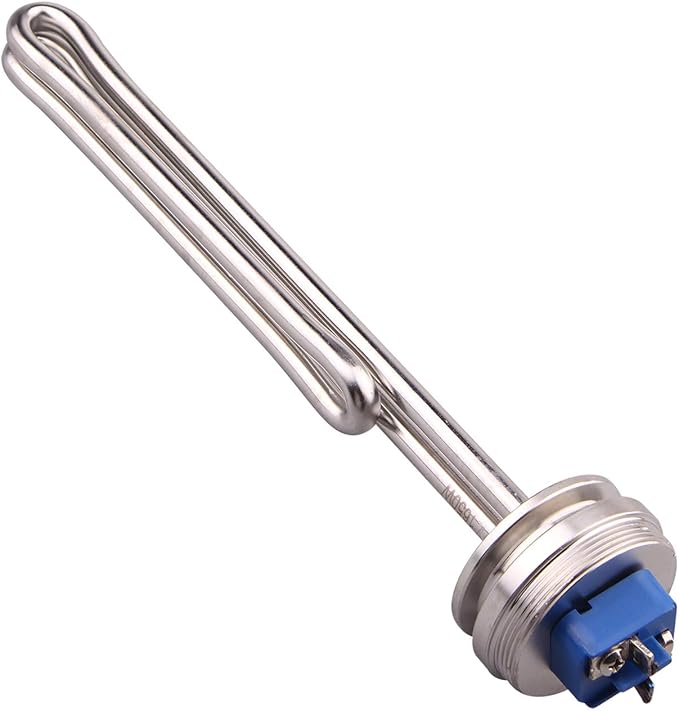 DERNORD 1.5" Inch (OD50.5mm) Tri-clamp Foldback Heating Element Stainless Steel Immersion Water Heater (120V 1650W)