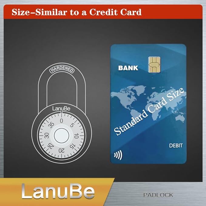 LanuBe Lock Standard Dial Combination Lock, 2 inch. Wide, with Different Combinations, Black Turnplate, Pack of 60; Lock for School, Employee, Gym Sports Locker, Case, Toolbox, and so on