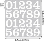 200 PCS Mailbox Numbers for Outside, Vinyl Numbers Stickers Mailbox Number Decals, Self-Adhesive Waterproof Numbers for Mailbox Window Door Trucks Address Number (White, 2 inch)