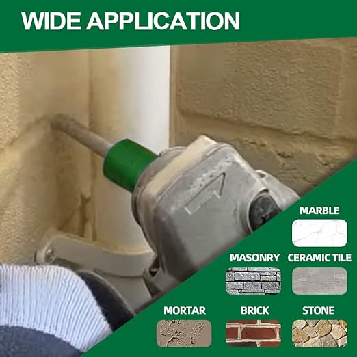 Diamond Mortar Raking Bit - 5/16" x 1" with 58-11 Thread for Brickwork Joint Mortar Removal Masonry,Stone,Concrete Angle Grinder Bit