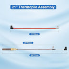 100112328 Minivolt Thermopile for Water Heater, 21" 100112328 Thermopile Assembly Compatible with Reliance Whirlpool, A.O.Smith, Kenmore, Replace Model 6911197, 9007872005, 100094024