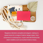 Country Chic All-in-One Chalk Paint for Furniture, Cabinets, Home Decor, Eco-Friendly, Matte Finish, Built-In Primer & Top Coat for Wood, Metal - Raspberry Sorbet (Pink) - Quart 32 oz (950 ml)