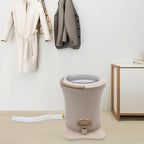 Mini Portable Washing Machine, 2 in 1 Hand Cranked Manual Clothes Non-Electric Washing Machine and Spin Dryer, 9L Capacity Washer/Dryer for Camping, Apartments, RV's, Outdoor(Apricot Large)