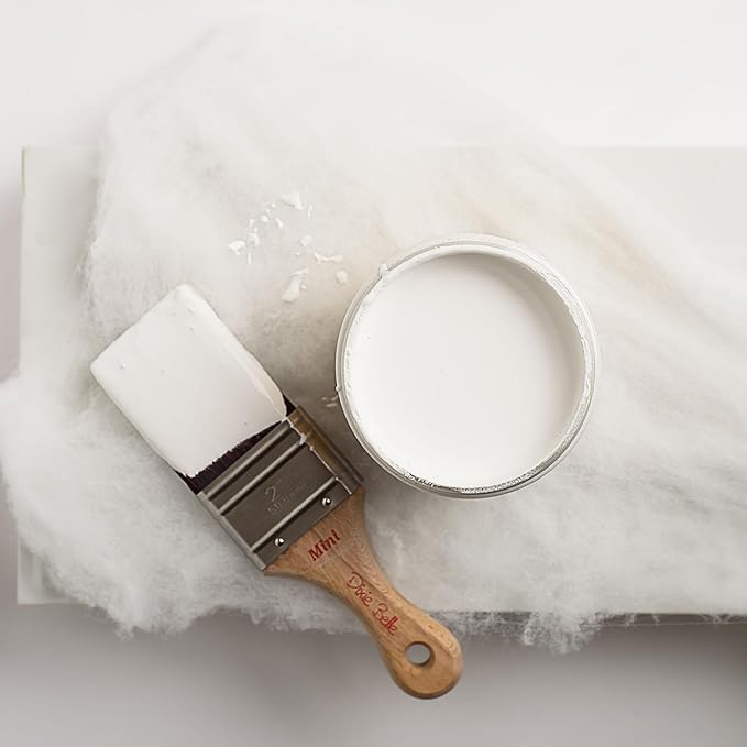 Dixie Belle Paint Company Chalk Finish Furniture Paint - Cotton (4oz) - Matte Pure White Chic Chalk Mineral DIY Furniture Paint