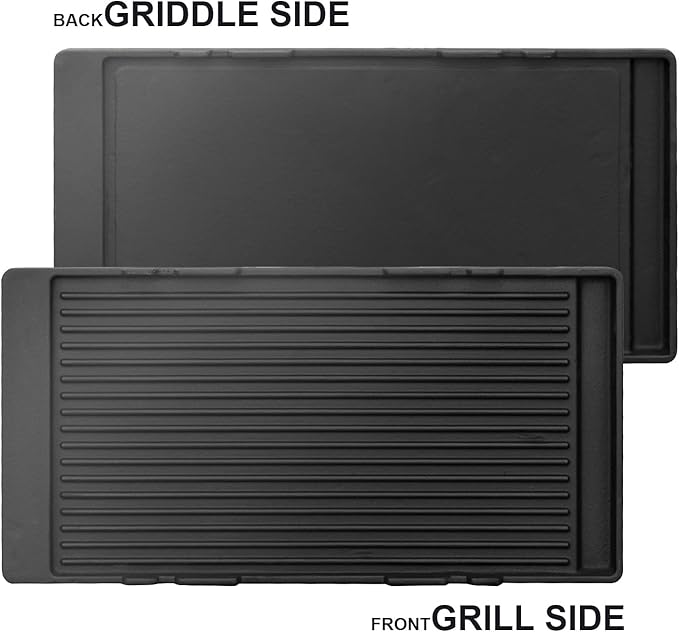 Akicon 48 Inch Freestanding Gas Range - 6.7 cu. ft. Double Rapid Convection Gas Oven - Gas Stove with 8 Sealed Burners & a Griddle, Heavy Duty Cast Iron Grates (Black & Gold)