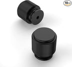 Amerdeco 10 Pack Matte Black Knurled Cabinet Knobs Kitchen Cabinet Pulls for Drawer Dresser, Cupboard and Wardrobe ZH0031