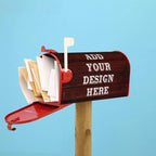 Personalized Mailbox Covers Custom Picture/Photo/Text Magnetic Standard Size Mailbox Wraps Post Letter Box Cover for Garden Yard Outdoor Decorations-13