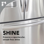 Weiman Stainless Steel Cleaner and Polish - Protects Appliances from Fingerprints, Leaves a Streak-Free Shine for Refrigerator, Dishwasher, Oven, Grill, 2 Pack With Microfiber Cloth
