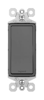 Legrand radiant TM873BKCC10 15 Amp Rocker Wall Switch, 3-Way Decorator Light Switches, Black (1 Count)