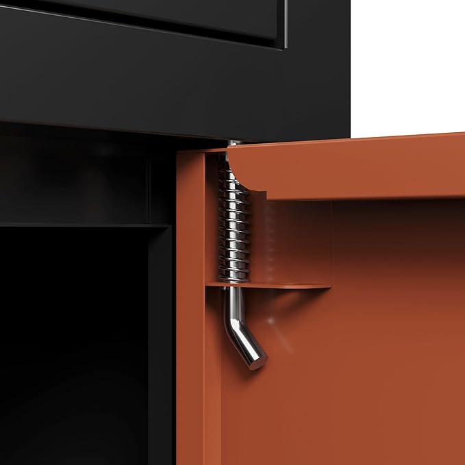 Package Delivery Box for Outside, Cold-Rolled Steel 2-in-1 Anti-Theft Lockable Package Mailbox, Large Parcel Drop Box for Packages & Mails, Weatherproof Rustproof Outdoor Porch Curbside Delivery Box