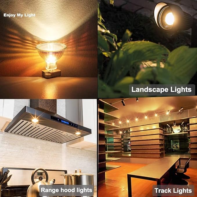 Vinaco MR16 Halogen Bulb 50W, 3PCS High Output GU5.3 Halogen Bulb Dimmable 12V, MR16 GU5.3 Light with Long Lifetime 2800K Warm White, 38 Degree Beam Angle for Landscape, Track Lights