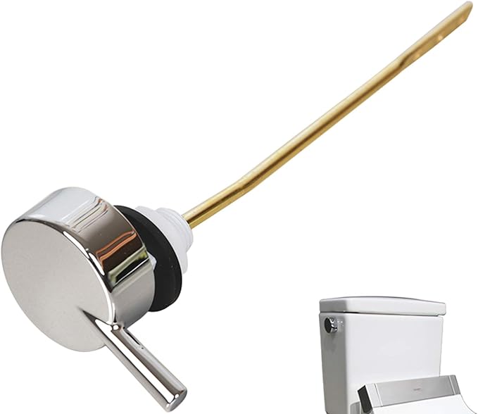 Universal Side Mount Toilet Flush Lever Replacement - Chrome Finish - Compatible with Duravit 0074831000;Caro,Happy D