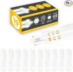GoodBulb 42 Watt CFL Light Bulbs 4 Pin GX24Q-4 Base 2700K Soft White 42W High Output 3200 Lumens Triple Tube Compact Fluorescent Light Bulbs Plug-in 10 Pack