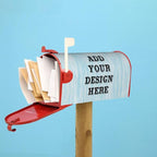 Personalized Mailbox Covers Custom Picture/Photo/Text Magnetic Standard Size Mailbox Wraps Post Letter Box Cover for Garden Yard Outdoor Decorations-12